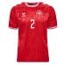 Denmark Joachim Andersen #2 Replica Home Shirt Euro 2024 Short Sleeve